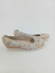 Vorschaubild 2 von Damen Ballerinas Gr. 42 Mehrfarbig Blumenmuster Feminin Keilabsatz