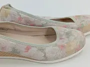 Vorschaubild 3 von Damen Ballerinas Gr. 42 Mehrfarbig Blumenmuster Feminin Keilabsatz