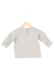 Vorschaubild 2 von LIEF! Kinder Sweatshirt Gr. 68 Grau Bären-Gesicht Langarm Knopfleiste