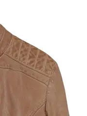 Vorschaubild 3 von Lederjacke Damen Braun Gr. 42 Modern Freizeit Leder