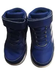 Vorschaubild 2 von Kinder Sneaker High Top Lauflernschuhe Blau Weiß Gr. 24
