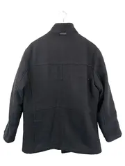 Vorschaubild 2 von Klassischer Herren Mantel Schwarz Gr. UNI Wolle Polyester Elegant