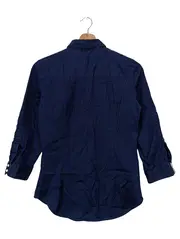 Vorschaubild 2 von Damen Hemdbluse Gr. 36/S Blau Klassisch Baumwolle 3/4-Arm