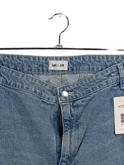 Vorschaubild 3 von Mom Jeans Damen Gr. 58/4XL Blau Baumwolle High Waist