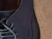 Vorschaubild 3 von Kinder Leder Schnürschuhe Brogue Blau Gr. 35.5 Klassisch