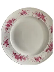 Vorschaubild 1 von Essteller Weiß Klassisch Blumen Porzellan Teller 25 cm