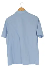 Vorschaubild 2 von Herren Freizeithemd Blau Gr. 46/S Kurzarm Casual Baumwolle