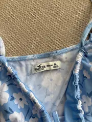 Vorschaubild 4 von Damen Sommerkleid Gr. 38/M Blau Blumenmuster Feminin