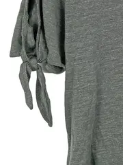 Vorschaubild 2 von Damen T-Shirt Grün Gr. 40/L Modern Cut-Outs Schleifen
