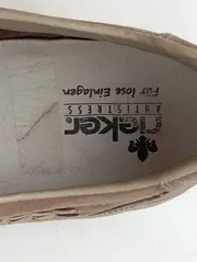 Vorschaubild 3 von Damen Slipper Gr. 38 Beige Leder Lochmuster Komfortabel