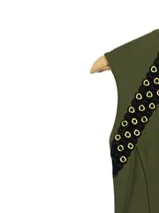 Vorschaubild 2 von Damen Festliches Kleid Grün Ärmellos Gr. 34/XS Elegant