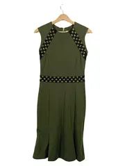 Vorschaubild 1 von Damen Festliches Kleid Grün Ärmellos Gr. 34/XS Elegant
