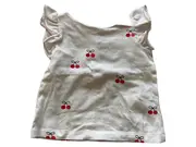 Vorschaubild 1 von Mädchen Top Shirt Rosa Kirschen Rüschen Gr. 6M / 68