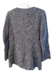 Vorschaubild 5 von Steppjacke Damen Blau Meliert Reißverschluss Gr. L 42