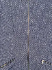 Vorschaubild 2 von Steppjacke Damen Blau Meliert Reißverschluss Gr. L 42