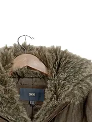 Vorschaubild 4 von TCM Lederjacke Damen Braun Gr. 38/M Casual Fellbesatz Reißverschluss Knopf