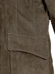 Vorschaubild 6 von TCM Lederjacke Damen Braun Gr. 38/M Casual Fellbesatz Reißverschluss Knopf