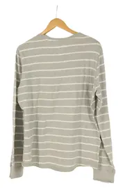 Vorschaubild 2 von Pullover Damen Grau Gestreift Casual Einheitsgröße