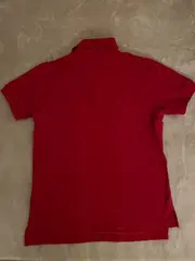 Vorschaubild 2 von Poloshirt Herren Gr. M Rot Baumwolle Klassisch