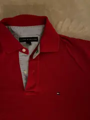 Vorschaubild 3 von Poloshirt Herren Gr. M Rot Baumwolle Klassisch