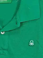 Vorschaubild 3 von Poloshirt Kinder Gr. 7/8 Jahre 128 Grün Baumwolle