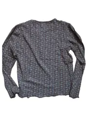 Vorschaubild 2 von Kinder Langarmshirt Gr. 138 Braun Blumenmuster Casual