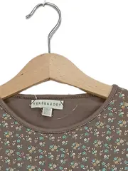 Vorschaubild 3 von Kinder Langarmshirt Gr. 138 Braun Blumenmuster Casual