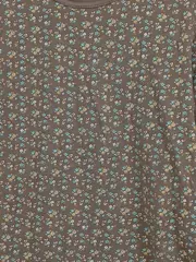 Vorschaubild 4 von Kinder Langarmshirt Gr. 138 Braun Blumenmuster Casual