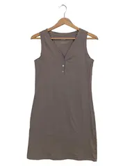 Vorschaubild 1 von Damen Nachthemd Gr. 36/S Braun Baumwolle Casual