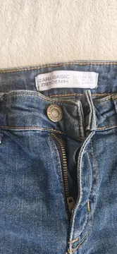 Vorschaubild 5 von Skinny Fit Jeans Damen Blau Destroyed Perlen Risse W29 M