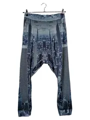 Vorschaubild 1 von Damen Jogginghose Gr. 38/M Blau Urban Drop-Crotch Stadtmotiv