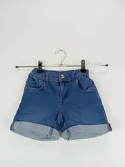 Vorschaubild 2 von Jeans Shorts Mädchen Blau Gr. 140 Kinder Freizeit Uni Baumwolle