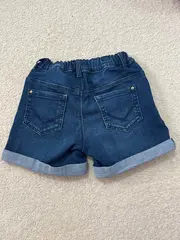 Vorschaubild 3 von Jeans Shorts Mädchen Blau Gr. 140 Kinder Freizeit Uni Baumwolle