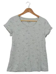 Vorschaubild 1 von EDC Damen T-Shirt Grau S Casual Grafisches Muster
