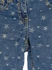 Vorschaubild 4 von Denim Kinder Jeans Shorts Blau Sterne Gr. 110 Casual Freizeit