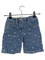 Vorschaubild 1 von Denim Kinder Jeans Shorts Blau Sterne Gr. 110 Casual Freizeit