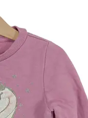 Vorschaubild 4 von Mädchen Langarmshirt Pink Herz Sterne Gr. 104/110 Casual