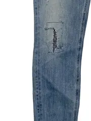Vorschaubild 3 von Destroyed Jeans Damen W28 Blau Casual Destroyed Look