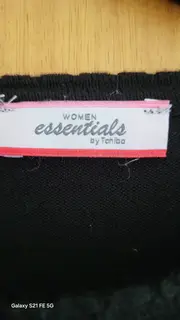 Vorschaubild 3 von Damen Strickjacke Gr. 36/38 Schwarz Basic Casual Langarm