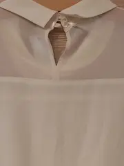 Vorschaubild 6 von Damen Hemdbluse Gr. 38 Beige Modern Langarm Büro Bluse