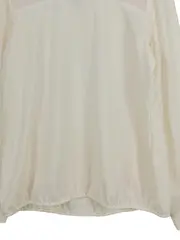 Vorschaubild 7 von Damen Hemdbluse Gr. 38 Beige Modern Langarm Büro Bluse