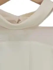 Vorschaubild 5 von Damen Hemdbluse Gr. 38 Beige Modern Langarm Büro Bluse