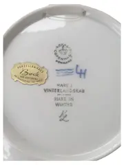 Vorschaubild 2 von Weihnachtsteller 1971 Hase Porzellan Sammelteller Blau 18cm