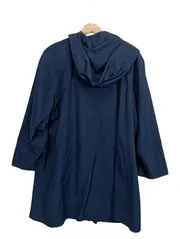 Vorschaubild 2 von Damen Übergangsmantel Gr. 40 Blau Kapuze Goldene Details