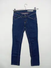 Vorschaubild 2 von Victoria Straight Damen Jeans Blau W26 L34 Casual Baumwolle