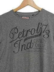 Vorschaubild 2 von Herren T-Shirt Crude Oil Co Gr. 36 Grau Casual