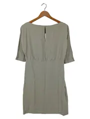 Vorschaubild 2 von Damen Blusenkleid Gr. 36/S Beige Minimalistisch Elegant Tunikakleid