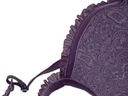 Vorschaubild 3 von Damen BH 80A Lila Feminin mit Muster und Rüschen