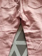 Vorschaubild 3 von Mädchen Stoffhose Gr. 116 Rosa Uni Casual Baumwolle