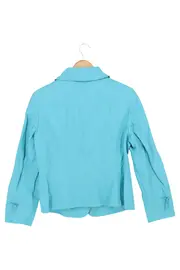 Vorschaubild 2 von Damen Blazer Gr. 40/L Blau Klassisch Baumwolle